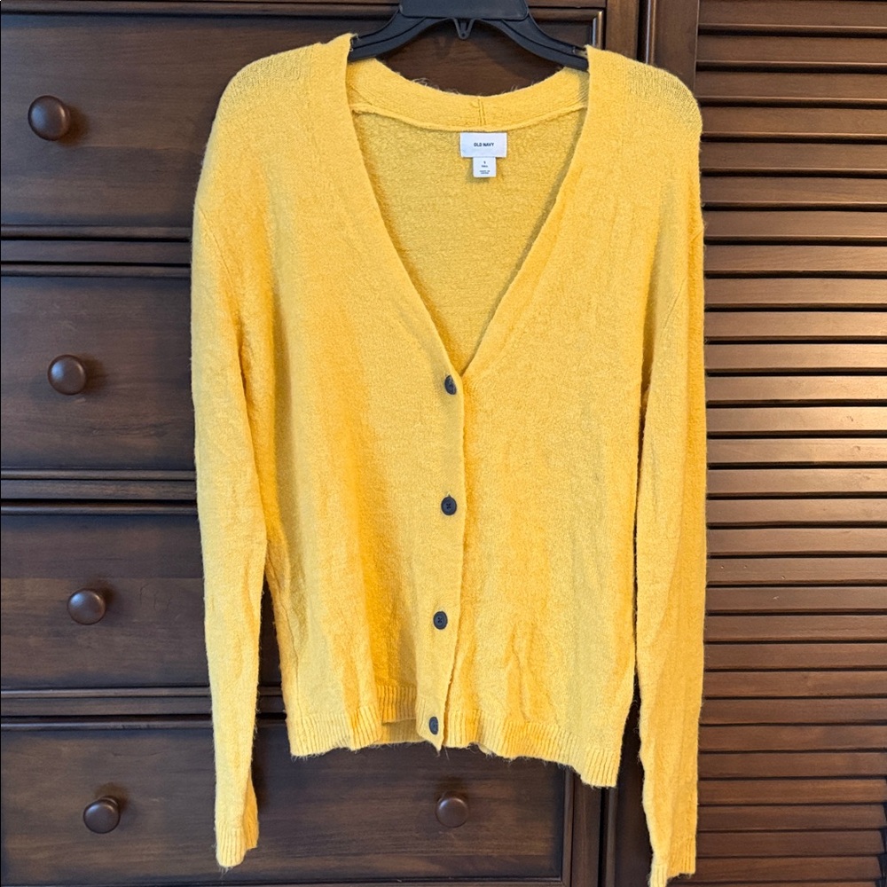 Old Navy Yellow Women's Cardigan